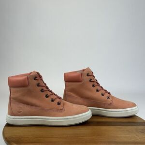 Womens Timberland Londyn 6" Orange Nubuck Casual Lace Up Sneakers Shoes Size 8 M